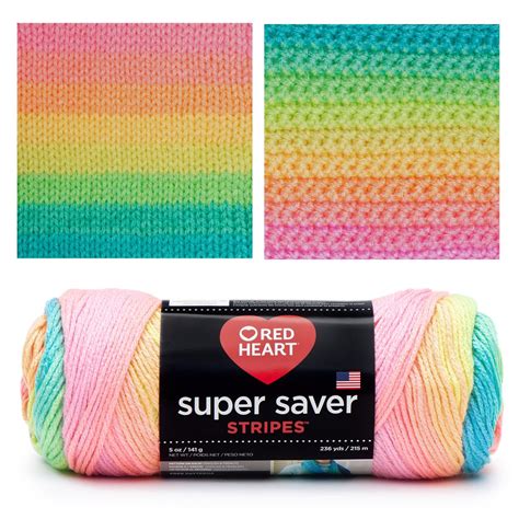 super saver stripes red heart|red heart yarn jumbo stripes.